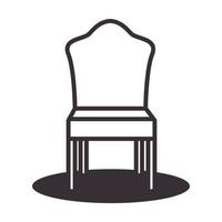 oude lijnen klassieke stoelen logo vector symbool pictogram ontwerp illustratie