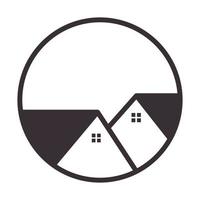 huis buurman eenvoudig logo vector symbool pictogram ontwerp grafische illustratie