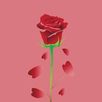 rode rozen voor dierbaren op valentijnsdag vector