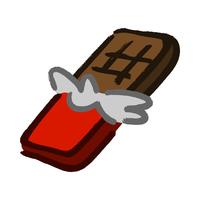 chocoladereep cartoon vector