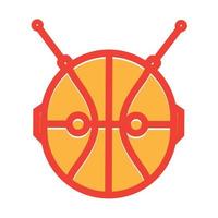 basketbal robot abstracte logo vector