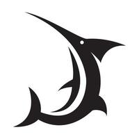 moderne vorm zwaardvis zee logo symbool vector pictogram illustratie grafisch ontwerp
