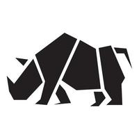 dier neushoorn geometrisch logo symbool vector pictogram illustratie grafisch ontwerp