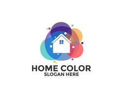huis logo pictogram, kleurrijke huis of huis logo ontwerp vector