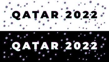 voetbal qatar 2022 toernooi glitch achtergrond. vector illustratie voetbal patroon voor banner, kaart, website. bordeaux kleur nationale vlag qatar wereldbeker 2022