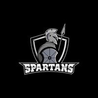 spartaans mascotte esport logo-ontwerp vector