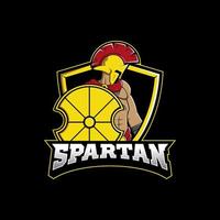 spartaans mascotte esport logo-ontwerp vector