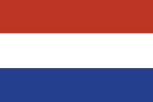 nederlandse vlag. officiële kleuren en verhoudingen. nationale vlag van nederland. vector