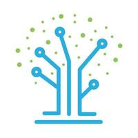 lijn sluit boom tech abstract logo symbool pictogram vector grafisch ontwerp illustratie idee creatief