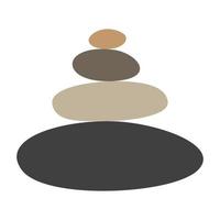 steen rots evenwicht kleurrijk logo vector symbool pictogram ontwerp grafisch illustratie