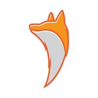 kant gezicht hoofd vos oranje modern logo symbool pictogram vector grafisch ontwerp illustratie idee creatief