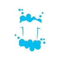 t-shirt of doek wassen Wasserij logo symbool pictogram vector grafische ontwerp illustratie
