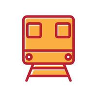 abstracte voorste trein lijn overzicht logo vector pictogram illustratie