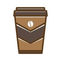 moderne koffie glas logo symbool vector pictogram grafisch ontwerp illustratie