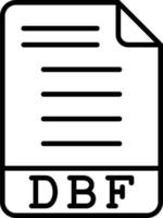 dbf-pictogramstijl vector