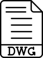 dwg-pictogramstijl vector