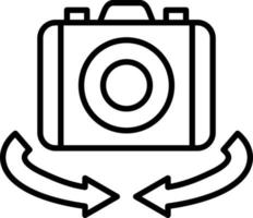 vr camera-pictogramstijl vector