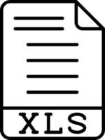 xls-pictogramstijl vector