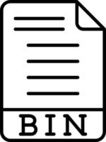 bin pictogramstijl vector