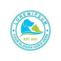 huisdieren zorg logo, veterinaire logo vector