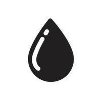 water plat pictogram. vector illustratie