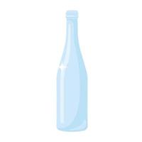 glazen fles cartoon vector illustratie geïsoleerd object