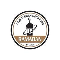 ramadan vector, moskee logo vector