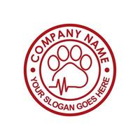huisdieren zorg logo, veterinaire logo vector