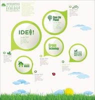 Ecologisch modern ontwerp vector