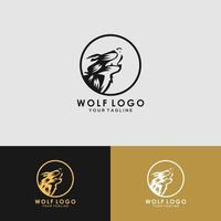 wolf desain logo vector