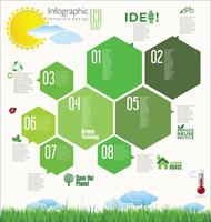 Ecologisch modern ontwerp vector