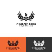 Phoenix rood vuur-logo vector