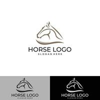 hoge snelheid paard logo ontwerp vector