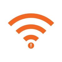 geen wifi draadloze pictogram vector. geen wifi-verbindingspictogram. geen draadloze verbindingen vector