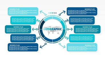 vector infographic labelsjabloon met pictogram opties of stappen infographics voor zakelijke ideeën presentaties het kan worden gebruikt voor informatie graphics, presentaties, websites, banners, gedrukte media.