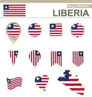 Liberia vlag collectie vector