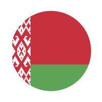 Ronde vlag van Wit-Rusland. vector