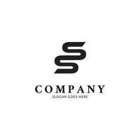 eerste letter ss logo sjabloonontwerp vector
