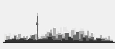 moderne skyline van de stad op witte achtergrond. vector