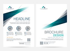 Brochure lay-out sjabloon, cover ontwerp achtergrond vector