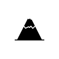 berg, heuvel, berg, piek solide vector illustratie logo pictogrammalplaatje. geschikt voor vele doeleinden.