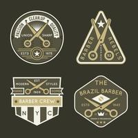 Verscheidenheid aan Barber Badge vector