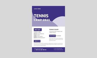 tennis poster instellen vector. ontwerp voor sport bar promotie flyer, tennistoernooi flyer ontwerpsjabloon, tennis poster set vector. vector