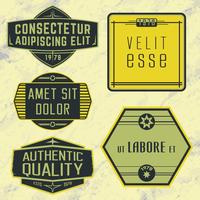 Vintage insignes, stempels of logotypes vector