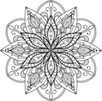 mandala ontwerp kleurplaten boekpagina's voor volwassenen vector