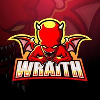 Wraith mascotte esport logo ontwerp vector