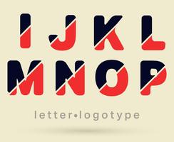 Letter logo lettertype vector