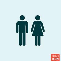 Man vrouw pictogram vector