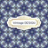 Antieke, vintage achtergrond azulejos in Portugese tegels stijl. vector