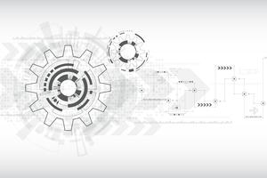 Vector achtergrondtechnologie in het concept toestellen.